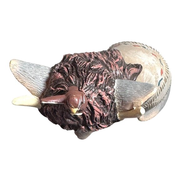 Totem Tom Cat Kitten Feathers N Furs Hamilton Collection Resin Figurine 2016 SEE - Picture 7 of 9